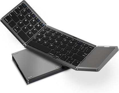 Teclado inalámbrico plegable con touch pad